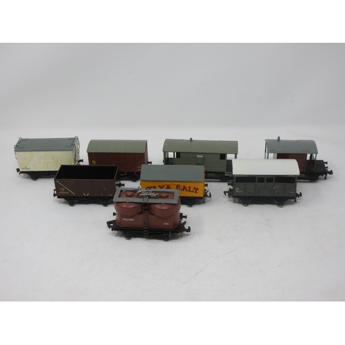 34 - Fifteen unboxed Hornby Dublo 2 and 3-rail Wagons including 'ESSO' Tank, etc