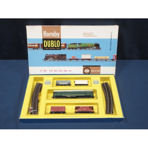 38 - A boxed Hornby Dublo 2-rail 2033 Co-Bo Diesel electric Goods Set