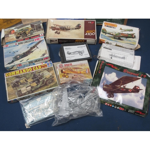 5 - A boxed Formaplane Rumpler 6b1, a Morane-Saulnier A1, various other boxed plastic Kits including Aer... 