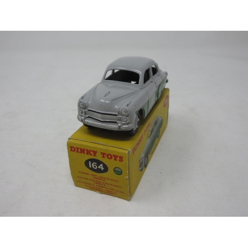 61 - A boxed Dinky Toys No.164 green and grey Vauxhall Cresta Saloon