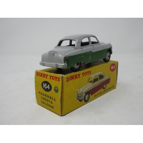 61 - A boxed Dinky Toys No.164 green and grey Vauxhall Cresta Saloon