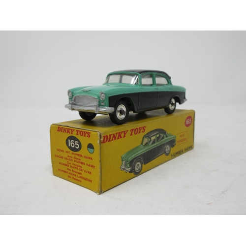 65 - A boxed Dinky Toys No.165 green and black Humber Hawk