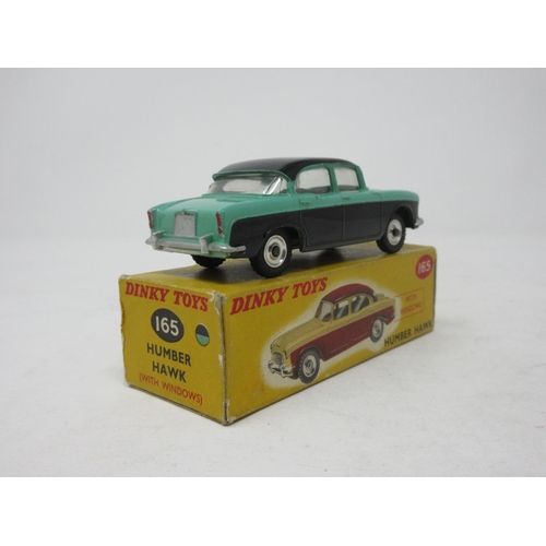 65 - A boxed Dinky Toys No.165 green and black Humber Hawk