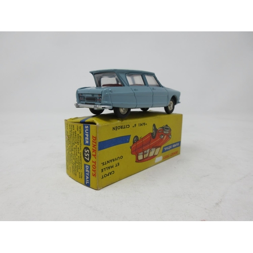 72 - A boxed French Dinky Toys No.557 pale blue Citreon Ami 6