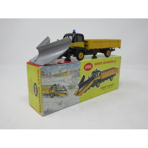 91 - A boxed Dinky Supertoys No.958 Snow Plough with windows