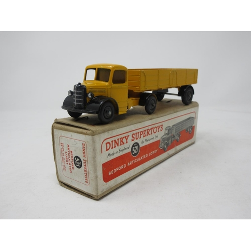 95 - A boxed Dinky Supertoys No.521 yellow with black hubs Bedford Articulated Lorry