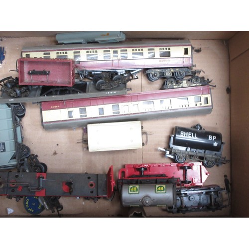 232 - A quantity of unboxed Tri-ang 00 gauge Railway including two Princess Elizabeth Locomotives, a diese... 