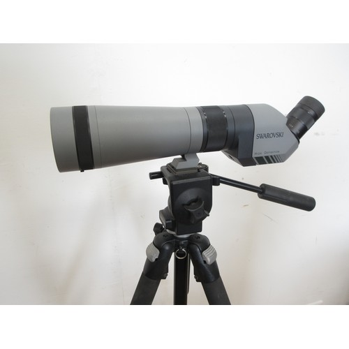 480 - A Swarovski AT80 HD Spotting Scope with x20-60 eyepiece on Manfrotto Swarovski branded Tripod with a... 