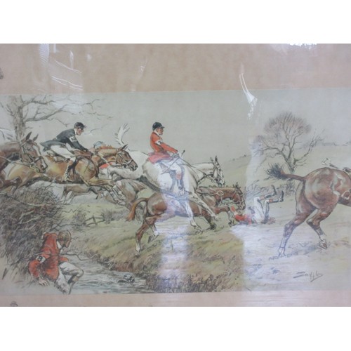 386A - AFTER SNAFFLES; framed print 'Prepare to receive Cavalry', pencil signed with blind stamp to margin ... 