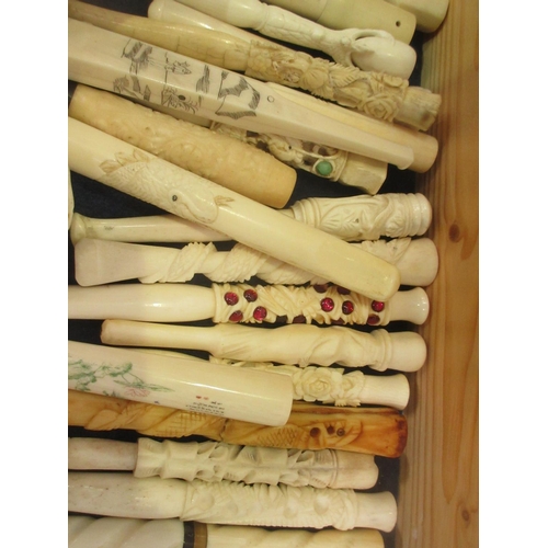 145 - A large collection of Cigarette Holders many from 1930's