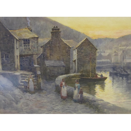 335 - HERBERT E. BUTLER. Polperro, signed, watercolour. 10 1/4 x 14 in