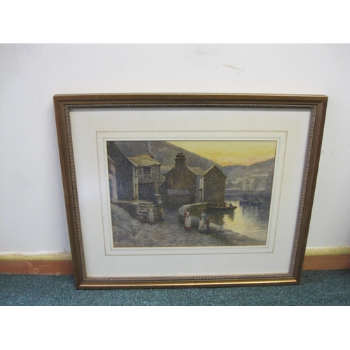 335 - HERBERT E. BUTLER. Polperro, signed, watercolour. 10 1/4 x 14 in