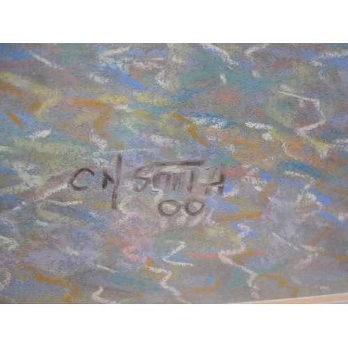 337 - C.N. SMITH. On Tresco, signed and dated '00', pastel, 17 x 23 1/2 in; and an oil painting on board b... 