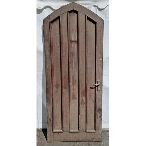 655 - Three painted Doors and an oak Door