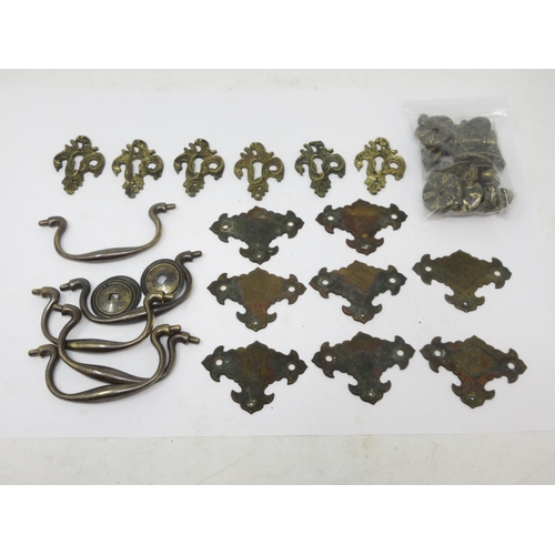 1 - A quantity of 18th and 19th Century brass Furniture Escutcheons, Knobs and Handles