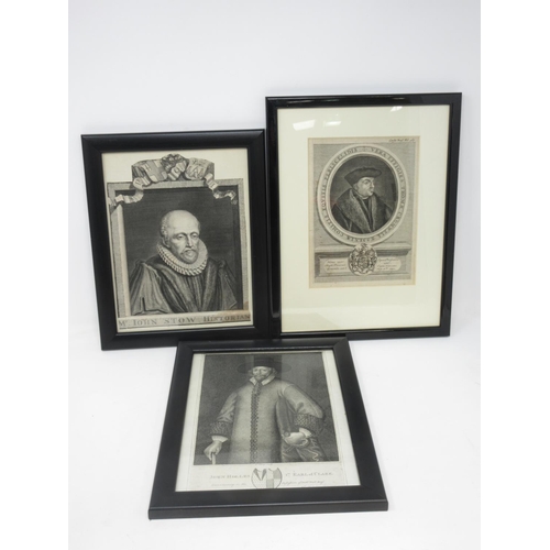 254 - Twenty four framed antique  engravings depicting  Nobility and Notable Persons including Michiel Adr... 