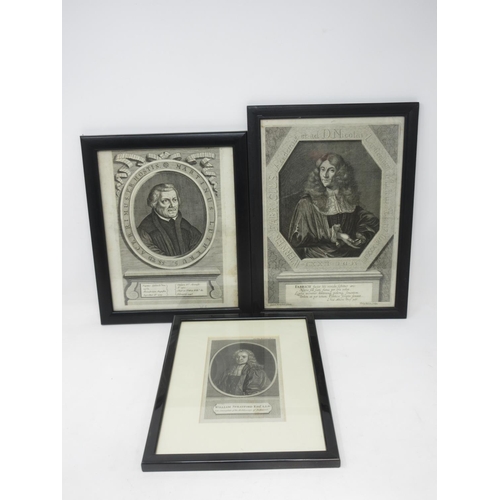 254 - Twenty four framed antique  engravings depicting  Nobility and Notable Persons including Michiel Adr... 