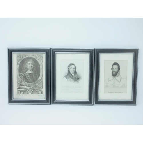 255 - Twenty six framed Portrait Engravings of Nobility and early Kings