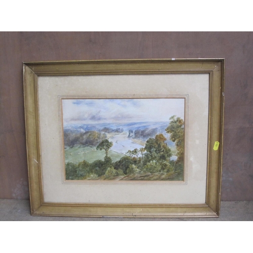 268 - W.B. View on a pathway, signed with initials and dated 93, further inscribed '19 Aug Lee', watercolo... 