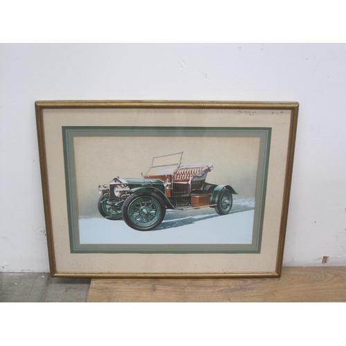 287 - ATKINSON. Studies of Vintage Cars, watercolour and gouache, heightened with white, signed, on card, ... 