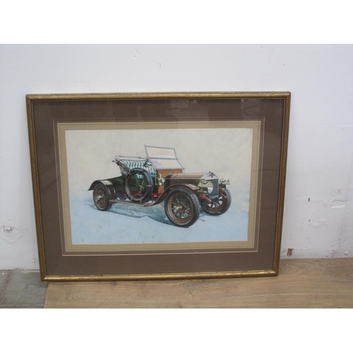 287 - ATKINSON. Studies of Vintage Cars, watercolour and gouache, heightened with white, signed, on card, ... 