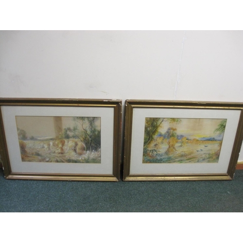 304 - RICHARD OLSEN. Ludlow Racecourse, signed and dated 2012, watercolour, 13 x 20in; two watercolours by... 