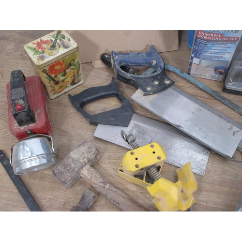 398 - A quantity of Tools including a Co-Tech multi-tool, a cordless Drill and various woodworking Tools