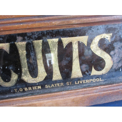 484 - A Jacob & Co. glass advertising Sign 3ft 4 1/2in