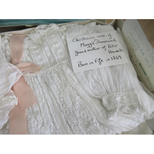 517 - A Victorian Christening Robe and a quantity of Beatrix Potter Books