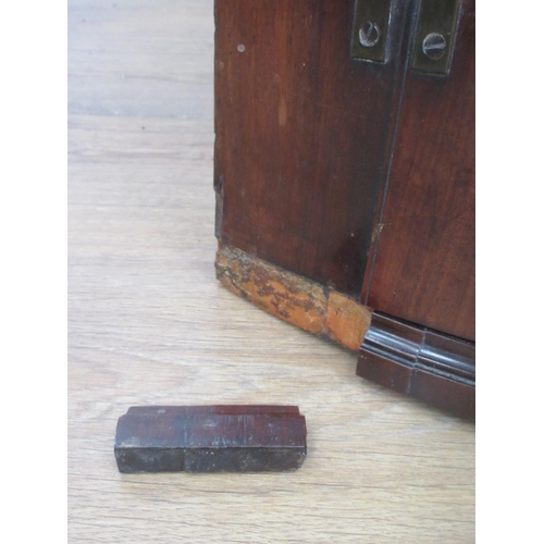 545 - A 19th Century mahogany bow fronted hanging Corner Cupboard 3ft 4in H x 2ft 3in W