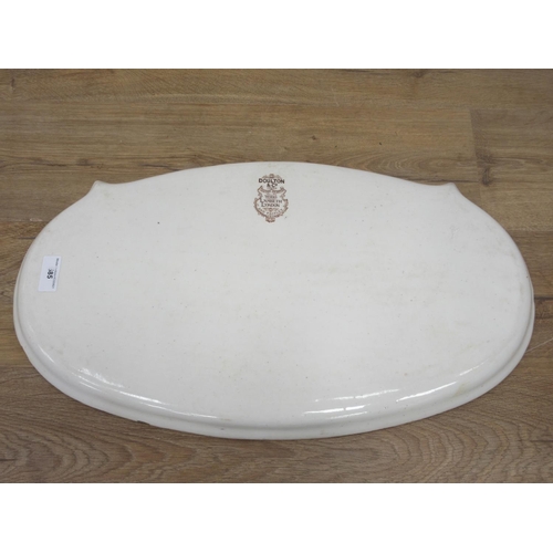 585 - A Victorian Doulton & Co. ceramic Butter Slab 2ft 1in W