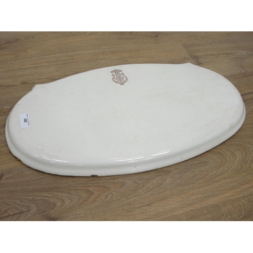 585 - A Victorian Doulton & Co. ceramic Butter Slab 2ft 1in W