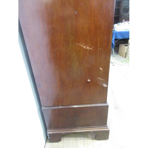 627 - A 19th Century mahogany Cupboard fitted single drawer with two dummy drawers above single drawer to ... 