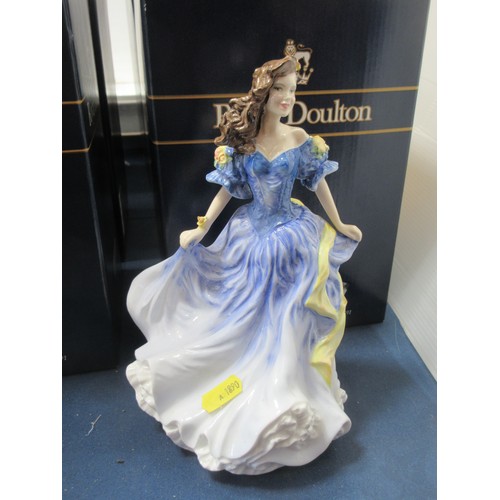 601 - Six boxed Royal Doulton Figurines and an unboxed Figurine 'Rebecca'