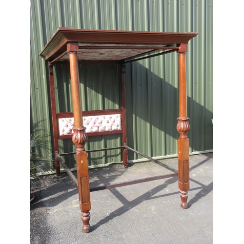 52 - ****WITHDRAWN*****                                 
 A Victorian mahogany and elm full-tester Bed wi... 