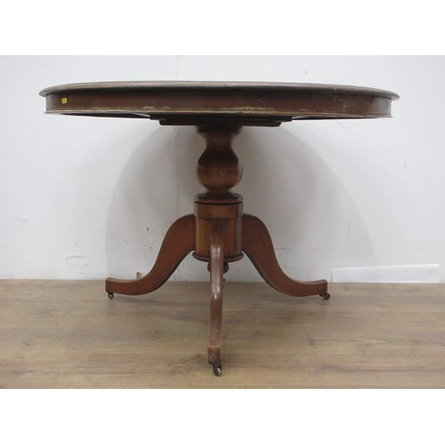 357 - A 19th Century mahogany circular Breakfast Table 3ft 5in D x 2ft 4in H