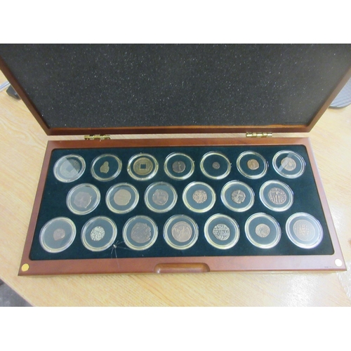 211 - Royal Mint Ancient Silk Road Coin Collection.in a fitted wooden case, consisting of 20 coins of vari... 