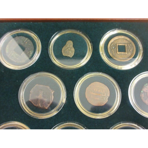 211 - Royal Mint Ancient Silk Road Coin Collection.in a fitted wooden case, consisting of 20 coins of vari... 