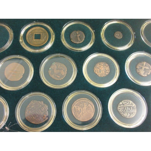 211 - Royal Mint Ancient Silk Road Coin Collection.in a fitted wooden case, consisting of 20 coins of vari... 