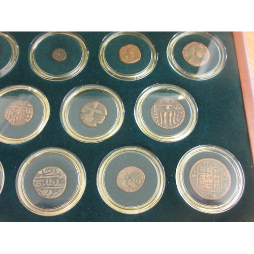 211 - Royal Mint Ancient Silk Road Coin Collection.in a fitted wooden case, consisting of 20 coins of vari... 