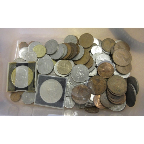 242 - A quantity of miscellaneous British and World Coins and a small quantity of Banknotes to include: JB... 