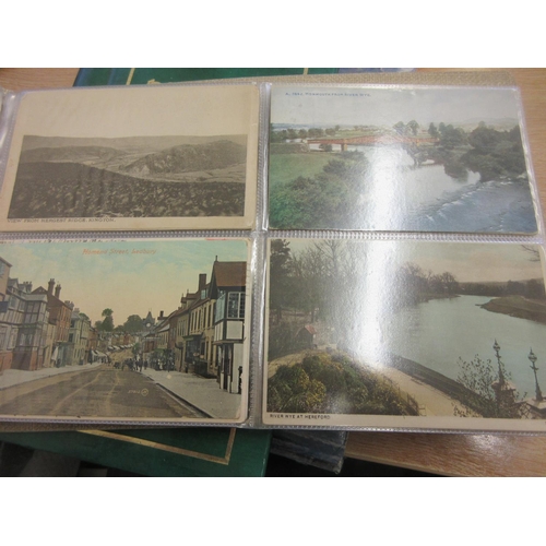 319 - A collection of Postcards, loose and in album to include a selection of local interest (Hereford, Le... 