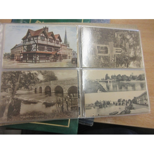 319 - A collection of Postcards, loose and in album to include a selection of local interest (Hereford, Le... 