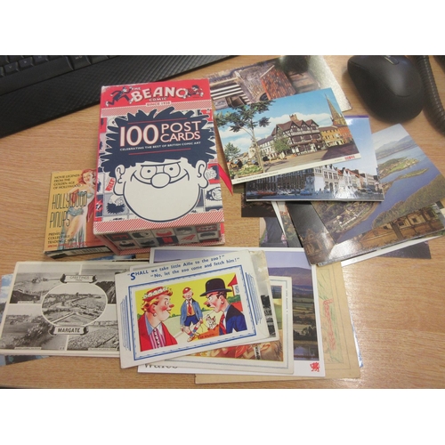 319 - A collection of Postcards, loose and in album to include a selection of local interest (Hereford, Le... 