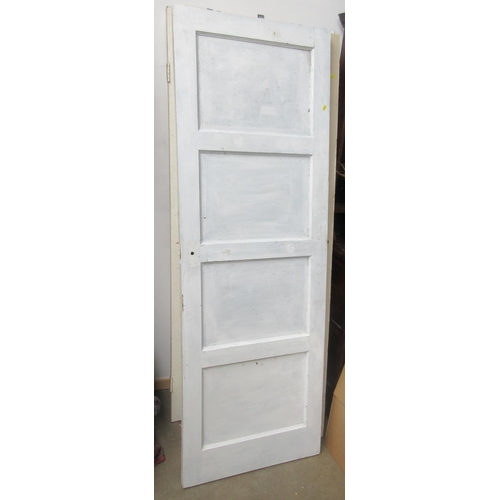 642 - Six vintage painted pine interior Doors