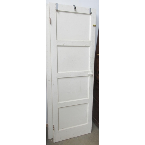 642 - Six vintage painted pine interior Doors