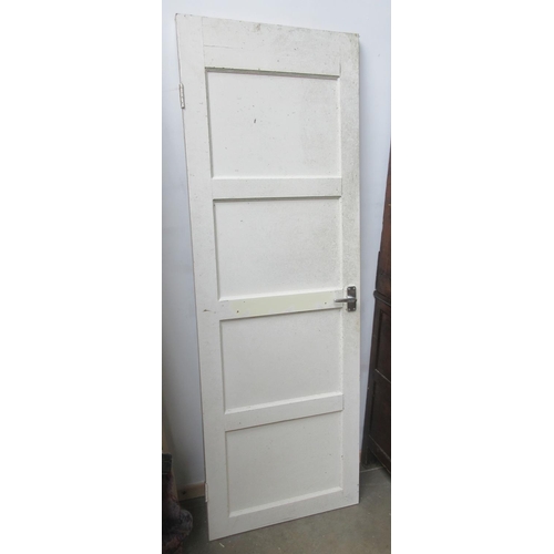 642 - Six vintage painted pine interior Doors