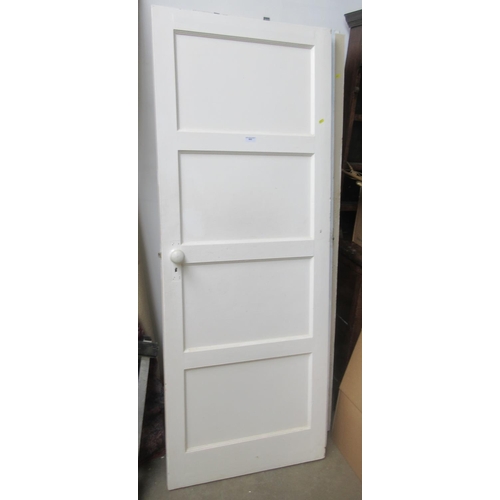 643 - Six vintage painted pine interior Doors