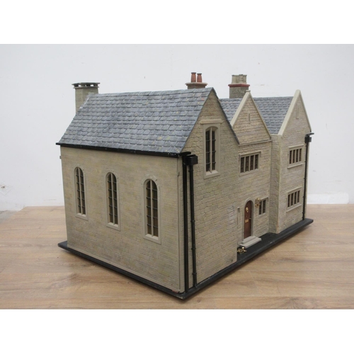 522A - A large modern Doll's House in the form of a Cotswold Manor 3ft 5in W x 2ft 6in H