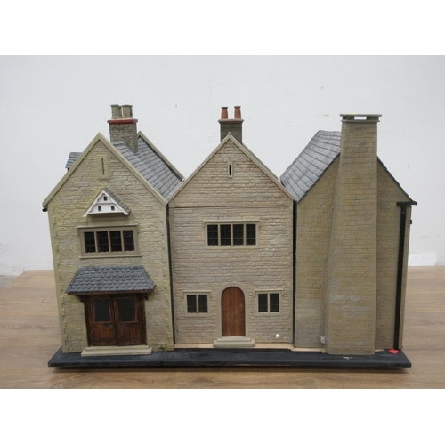 522A - A large modern Doll's House in the form of a Cotswold Manor 3ft 5in W x 2ft 6in H